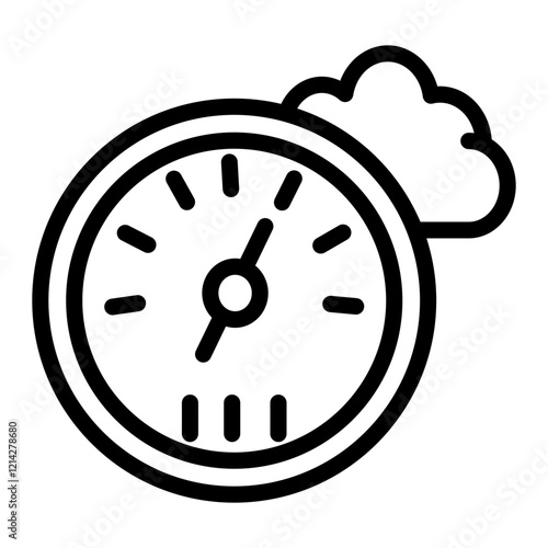 Barometer Vector Design Icon Style