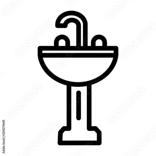 Sink Vector Design Icon Style