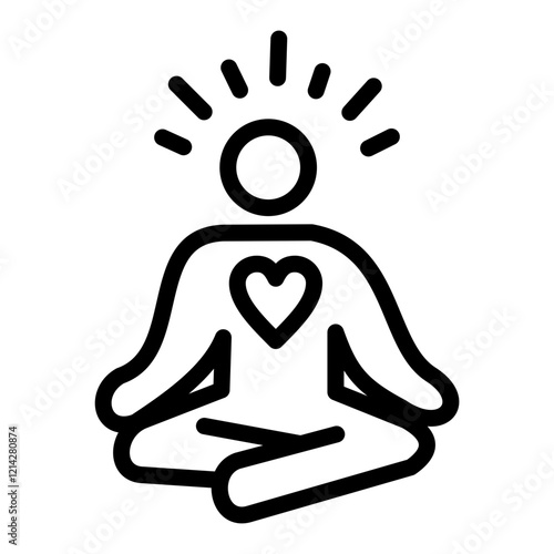 Relaxation Vector Design Icon Style