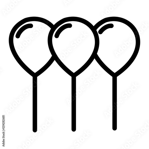 Balloons Vector Design Icon Style