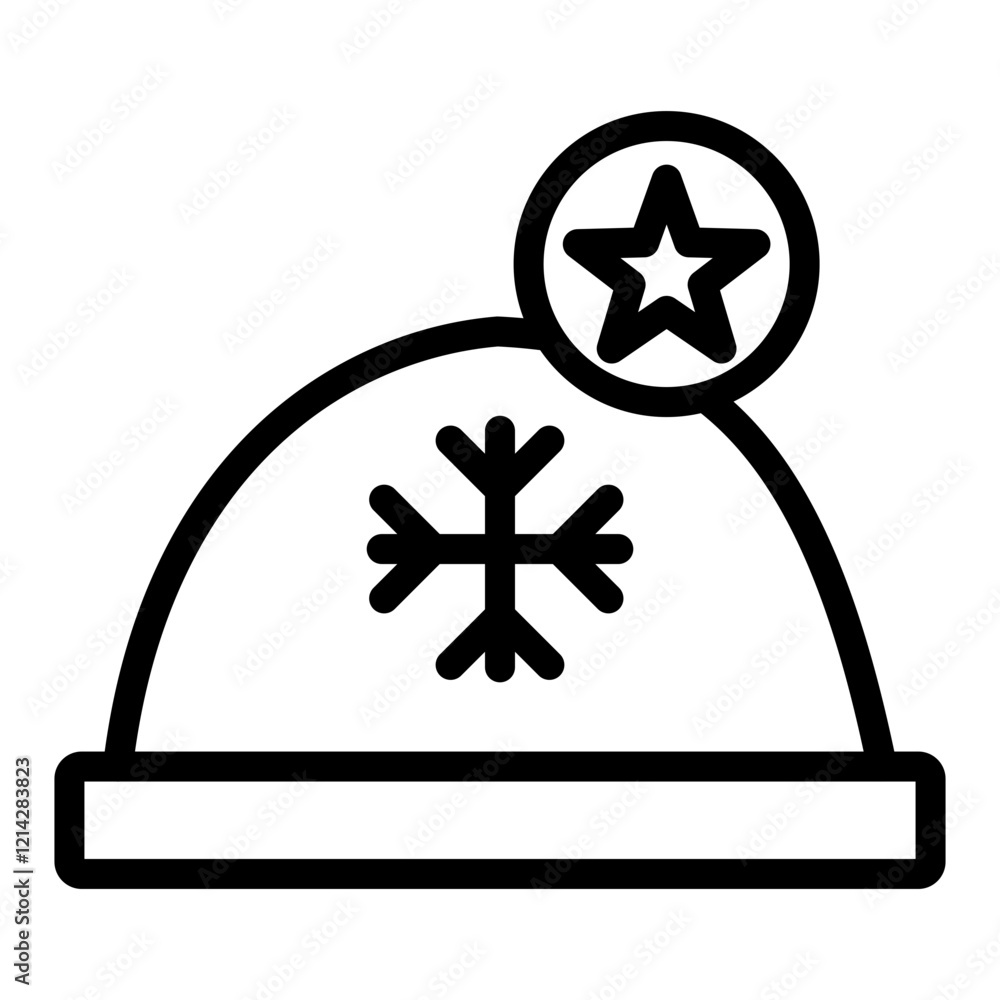 Winter Hat Vector Design Icon Style Winter Hat Vector Design Icon Style