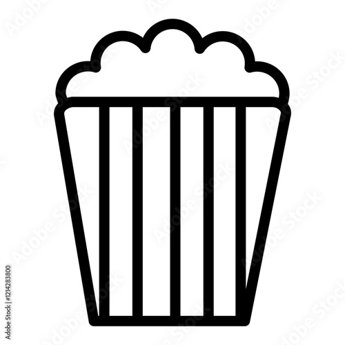 Popcorn Vector Design Icon Style