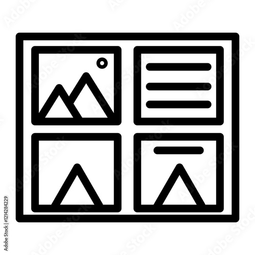 Storyboard Vector Design Icon Style