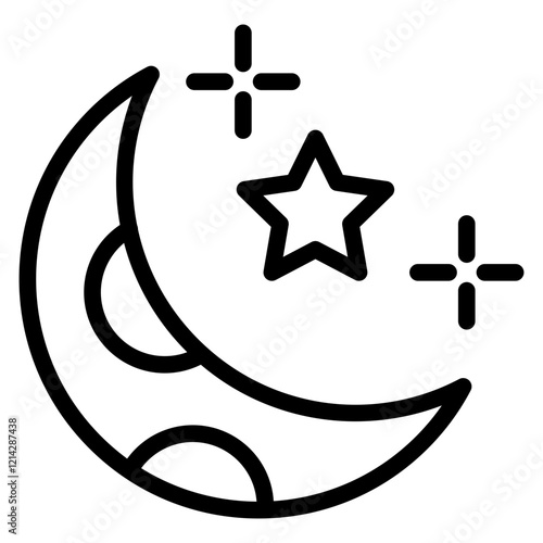 Moon Vector Design Icon Style