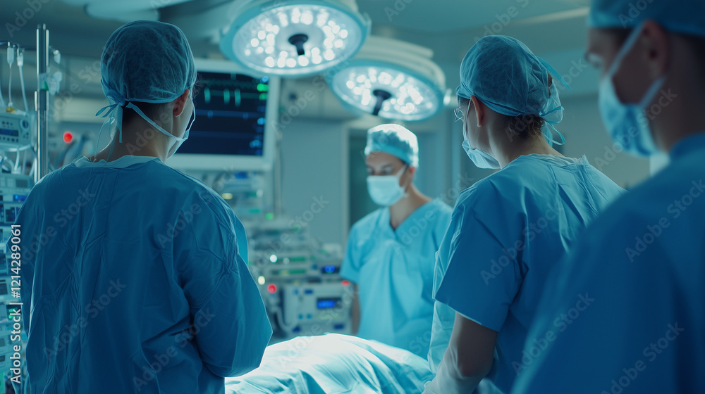 Medical Team Discussing Patient Care in a Hospital Setting Medical Team Discussing Patient Care in a Hospital Setting