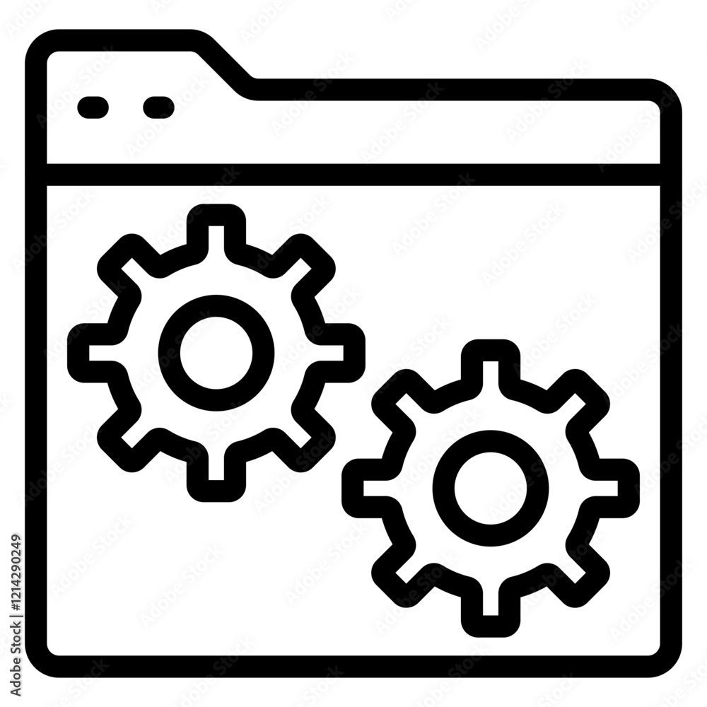 Web Setting Vector Design Icon Style Web Setting Vector Design Icon Style