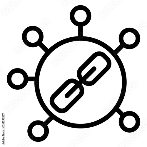 Internal Linking Vector Design Icon Style