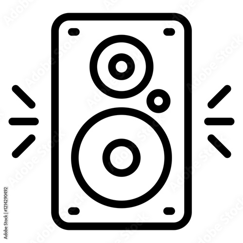 Speaker Vector Design Icon Style