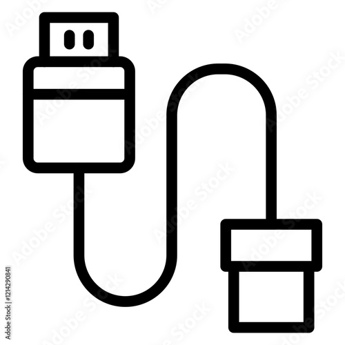 Cable Vector Design Icon Style
