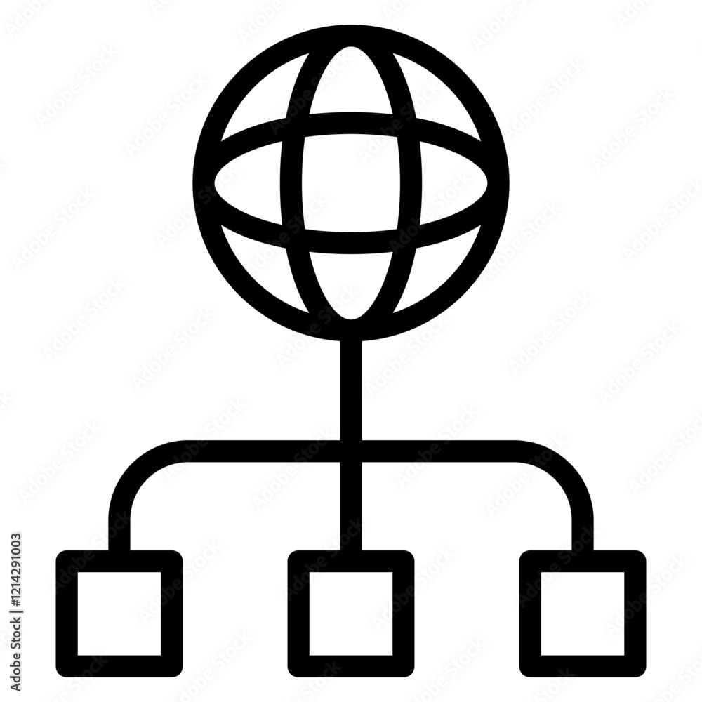 Network Vector Design Icon Style Network Vector Design Icon Style