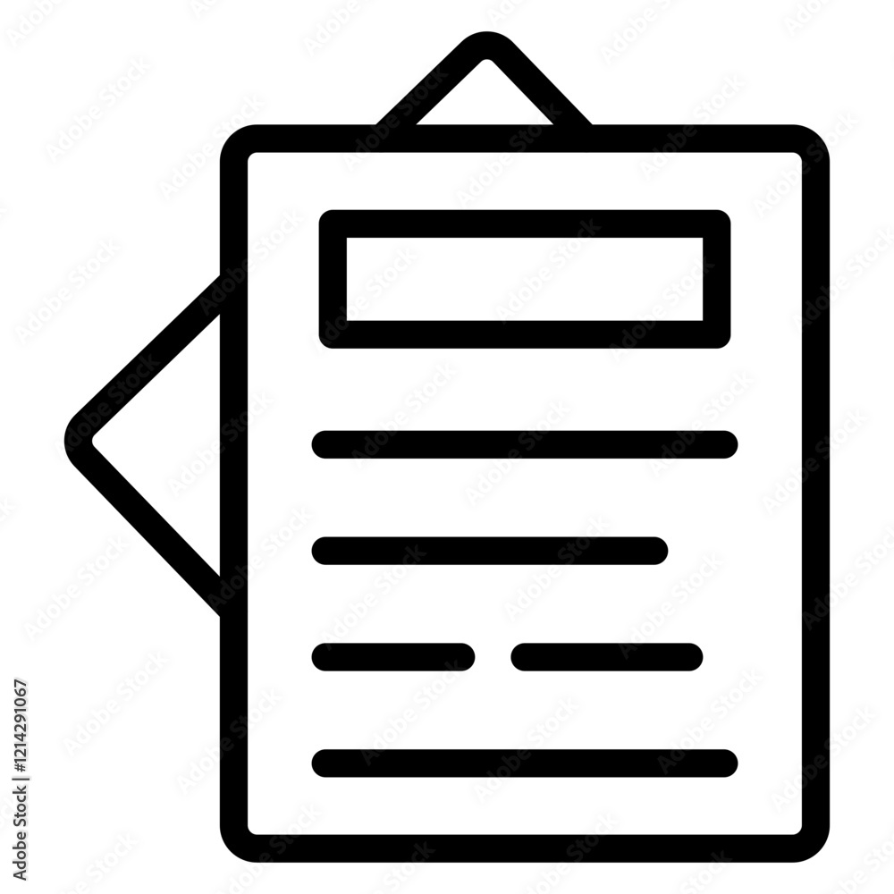 Document Vector Design Icon Style Document Vector Design Icon Style