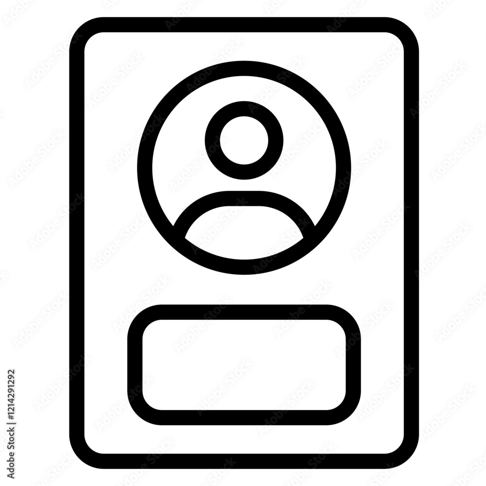 Profile Vector Design Icon Style Profile Vector Design Icon Style