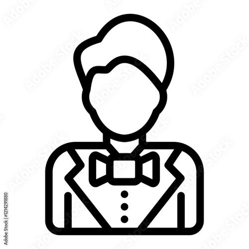 Groom Vector Design Icon Style