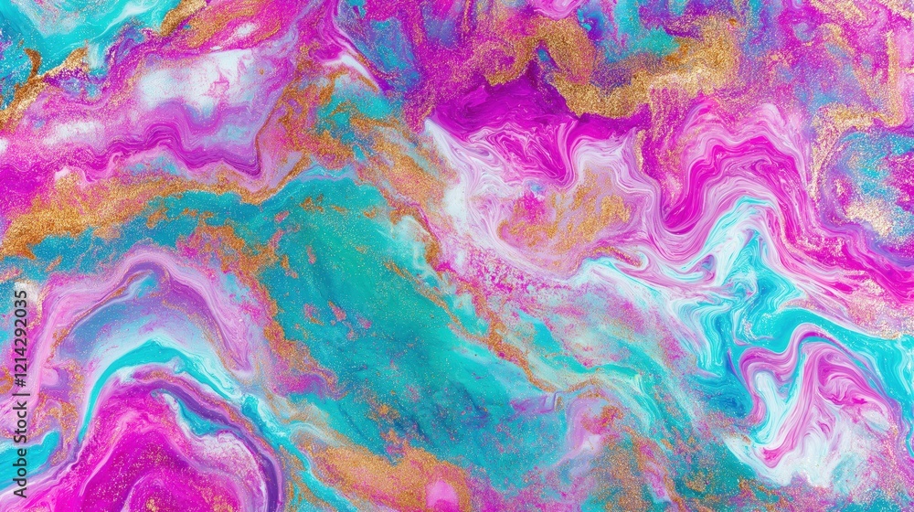 Bright abstract marble texture with pink and blue swirls Bright abstract marble texture with pink and blue swirls
