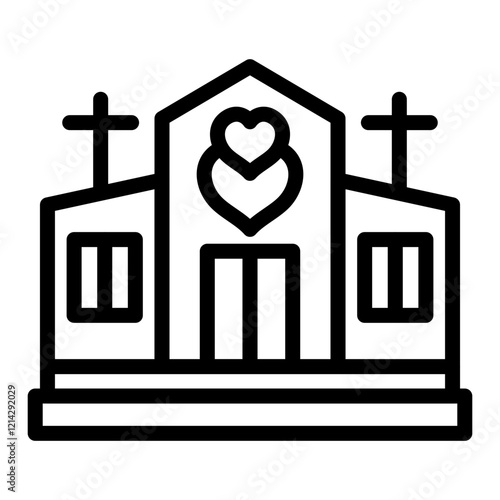 Chapel Vector Design Icon Style