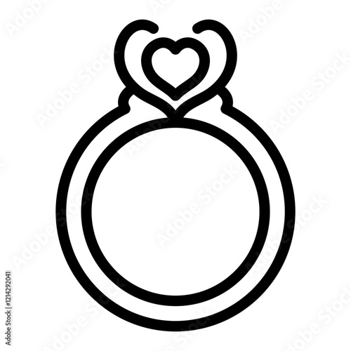 Engagement Ring Vector Design Icon Style