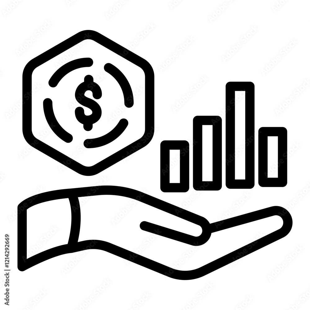Investment Vector Design Icon Style Investment Vector Design Icon Style