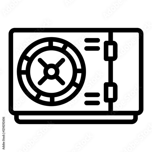 Vault Vector Design Icon Style