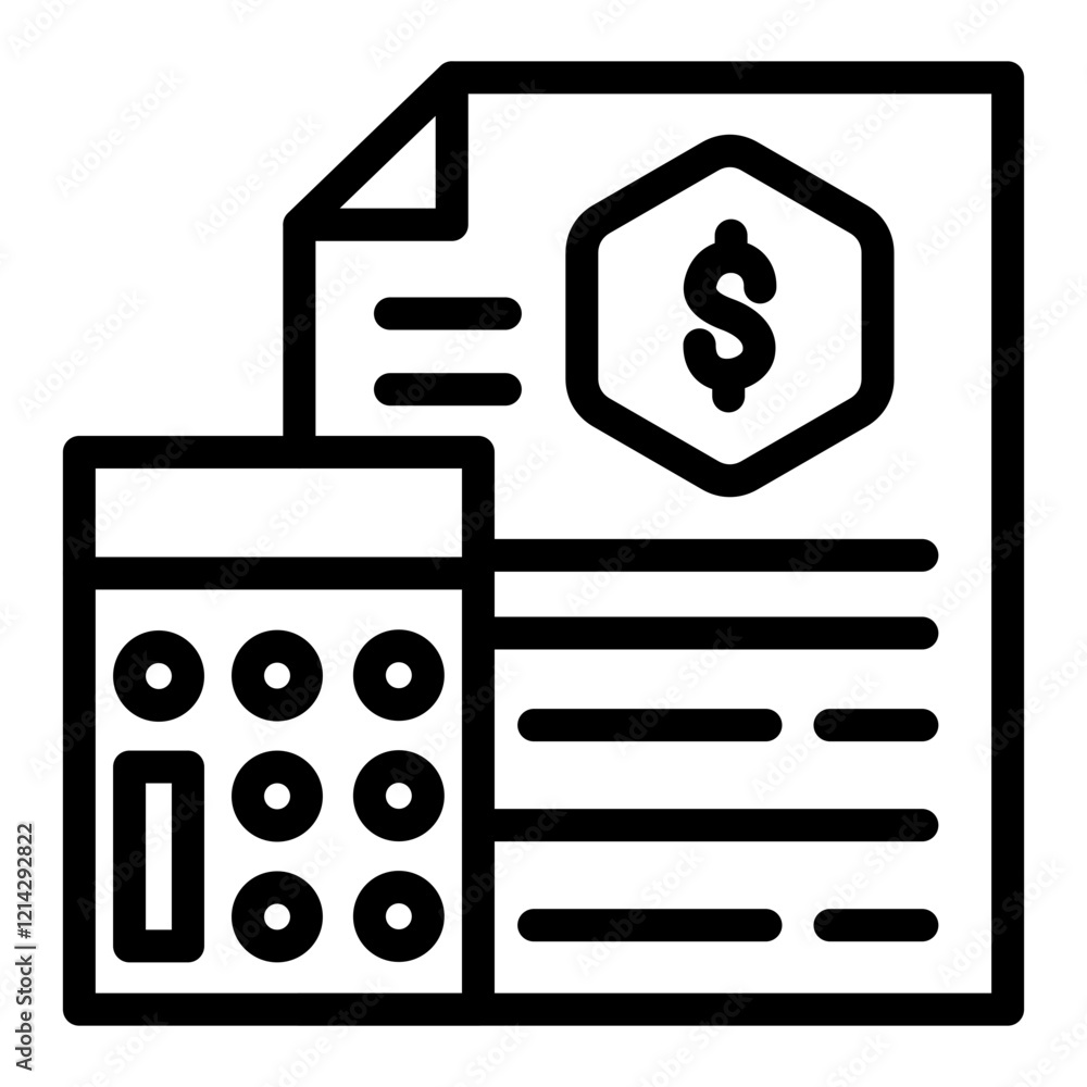Budget Vector Design Icon Style Budget Vector Design Icon Style