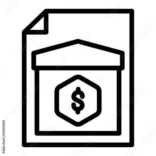 Mortgage Vector Design Icon Style
