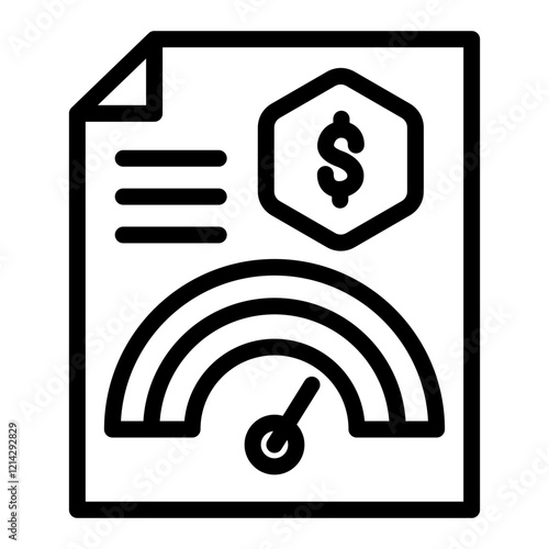 Credit Score Vector Design Icon Style