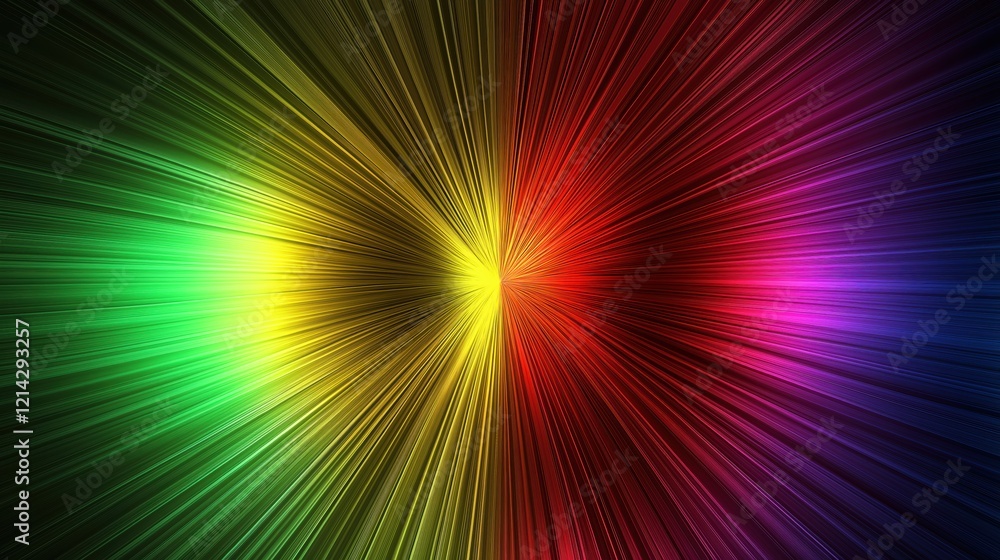 Radiant abstract rainbow burst with metallic texture Radiant abstract rainbow burst with metallic texture