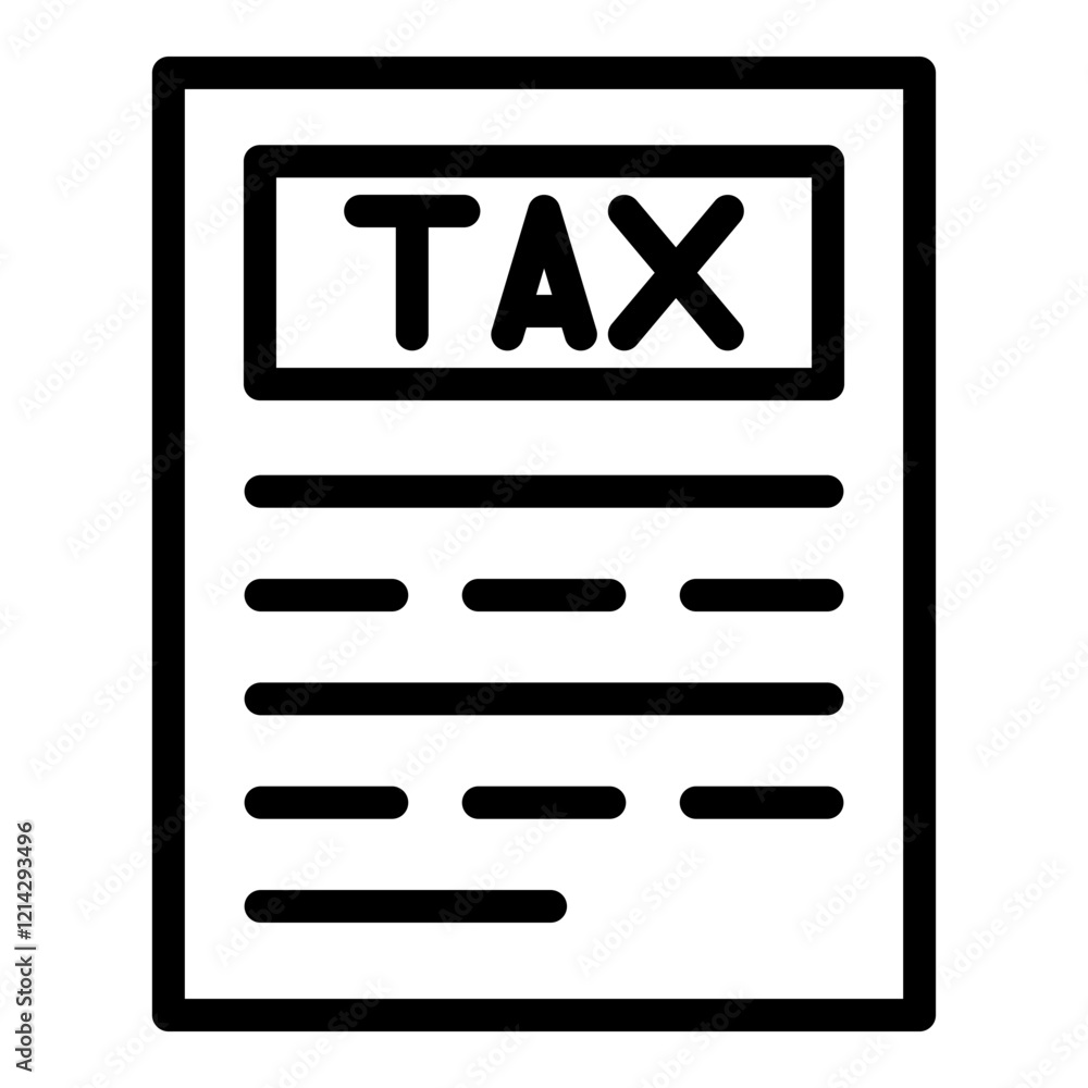 Tax Vector Design Icon Style Tax Vector Design Icon Style