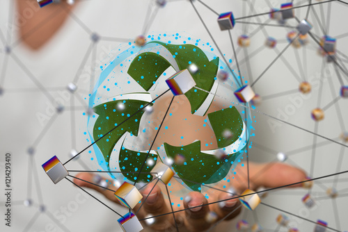 Concept of recycling - 3d r...