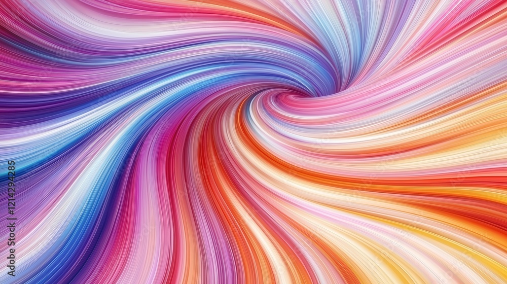 Dynamic swirling pattern with vibrant multicolored streaks Dynamic swirling pattern with vibrant multicolored streaks