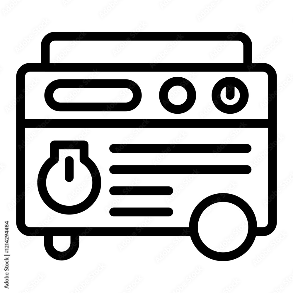 Generator Vector Design Icon Style Generator Vector Design Icon Style