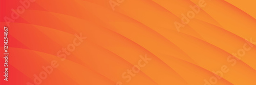 Modern orange abstract background with flowing wave lines. Dynamic wave. Smooth curve lines design element. Futuristic technology concept.