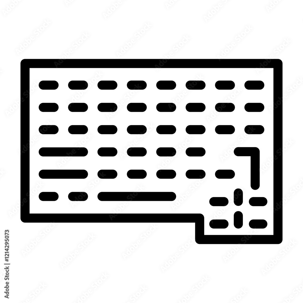 Keyboard Vector Design Icon Style Keyboard Vector Design Icon Style