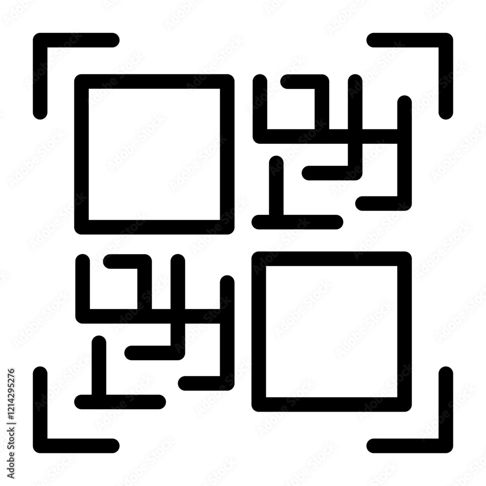 QR Code Vector Design Icon Style QR Code Vector Design Icon Style