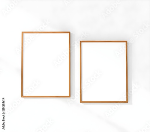 Mockup Poster wall Frame, Photo in Living Room Design, blank art canvas background interior
