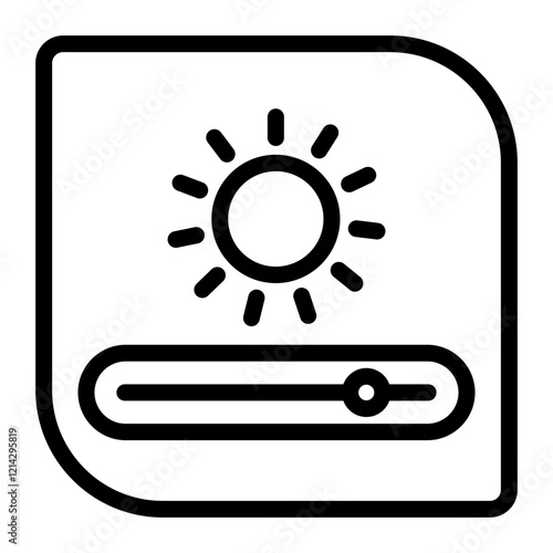 Brightness Vector Design Icon Style