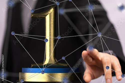 award gold winner first pla...