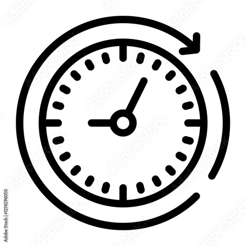 Clockwise Vector Design Icon Style