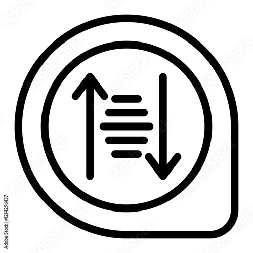Sort Vector Design Icon Style