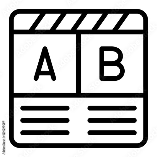Ab Testing Vector Design Icon Style
