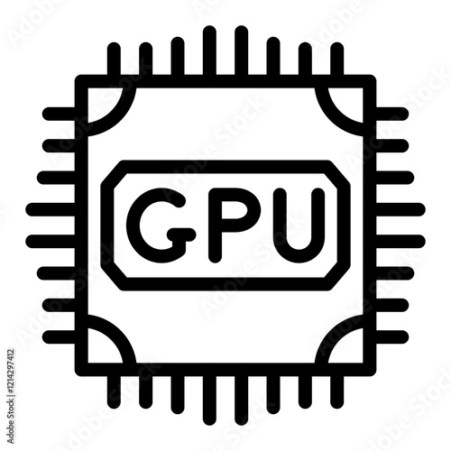 GPU Vector Design Icon Style