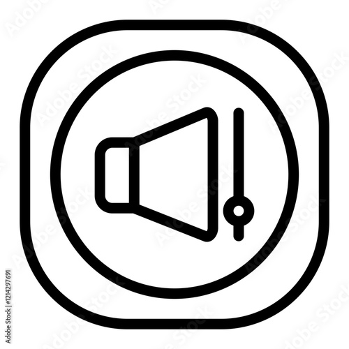 Volume Control Vector Design Icon Style