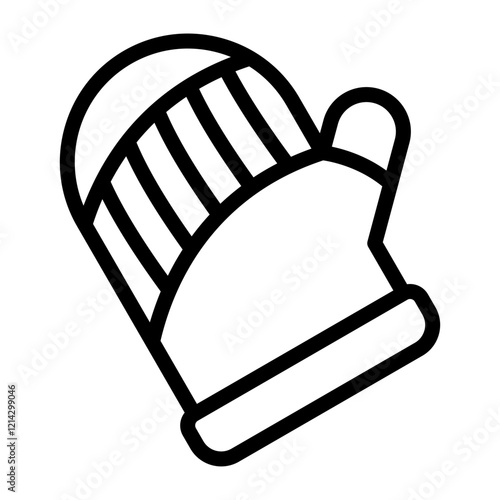 Oven Mitt Vector Design Icon Style