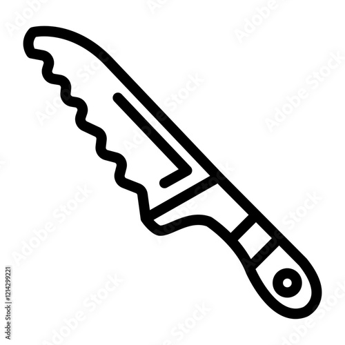 Bread Knife Vector Design Icon Style