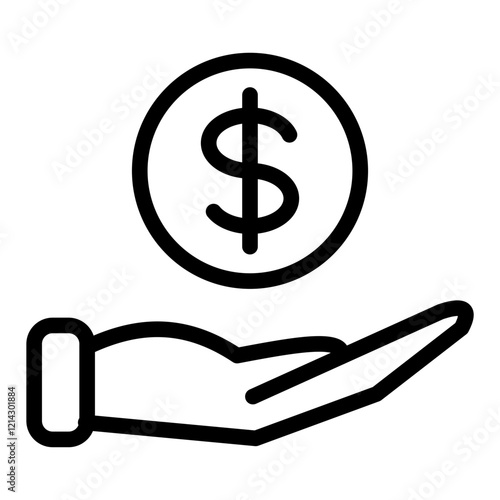 Funding Vector Design Icon Style