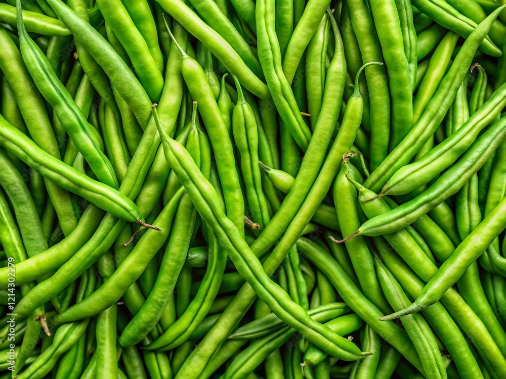 Fresh Green Beans, Cut Out, Minimalist Food Photography Fresh Green Beans, Cut Out, Minimalist Food Photography