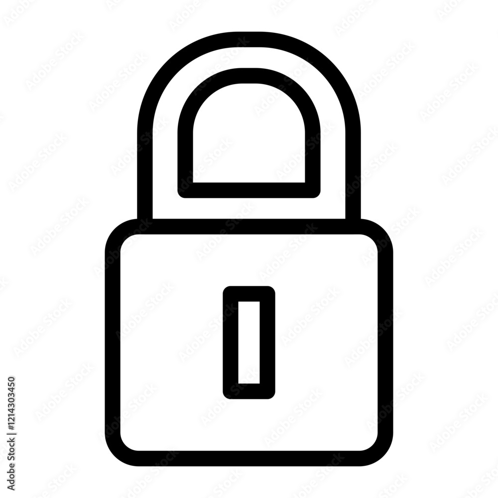 Locked Vector Design Icon Style Locked Vector Design Icon Style