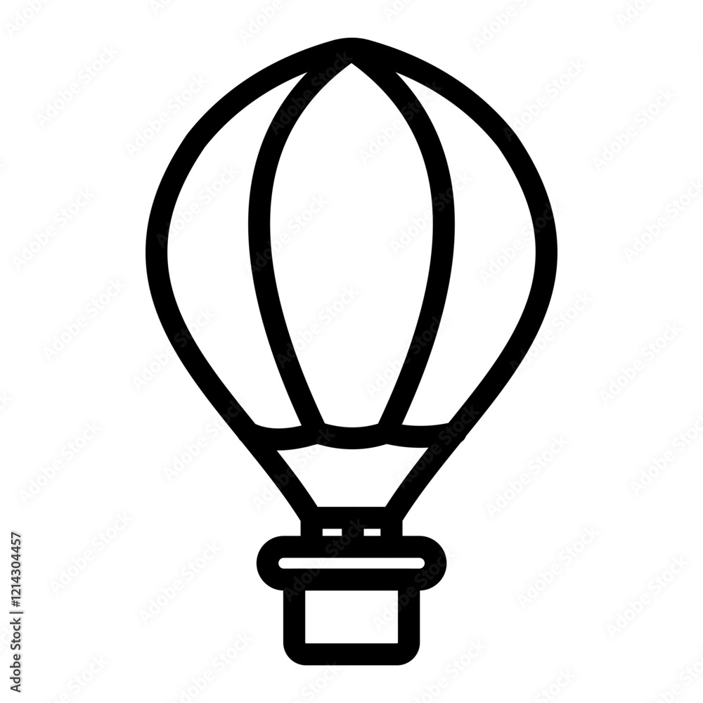 Hot Air Balloon Vector Design Icon Style Hot Air Balloon Vector Design Icon Style