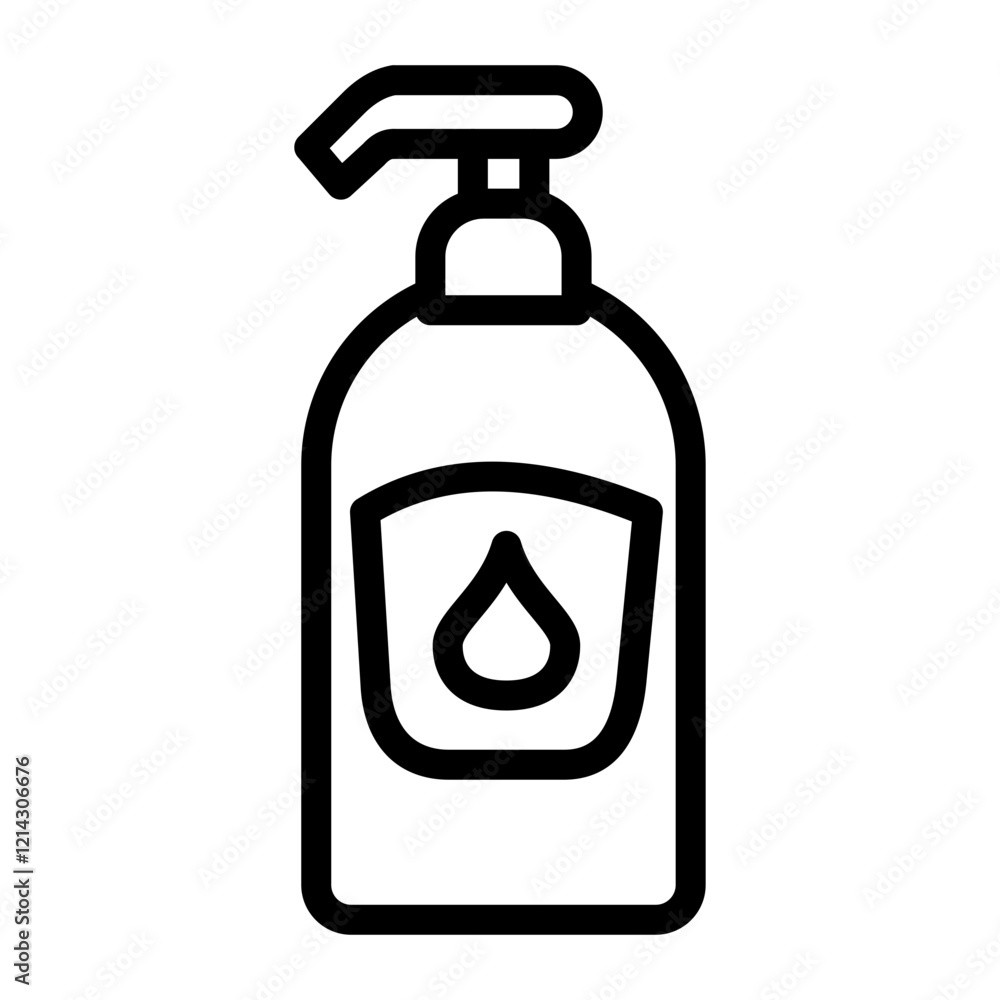 Fototapeta premium Shampoo Vector Design Icon Style