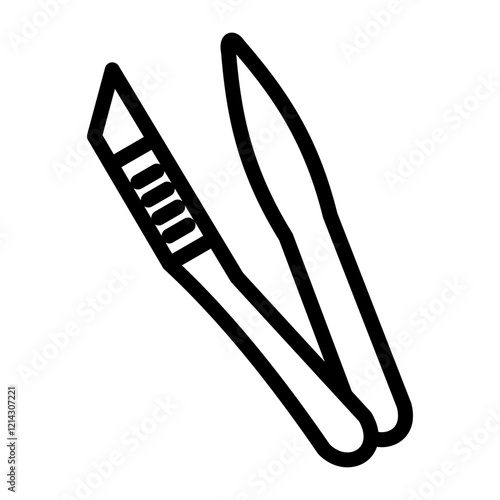 Tweezers Vector Design Icon Style