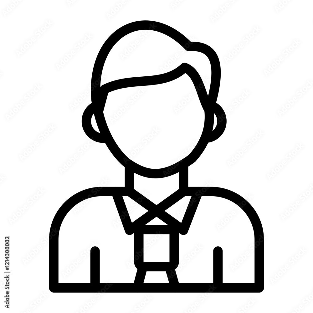 Male Journalist Vector Design Icon Style Male Journalist Vector Design Icon Style